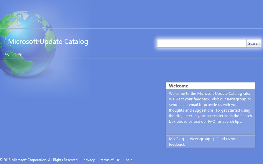 Microsoft update catalogue